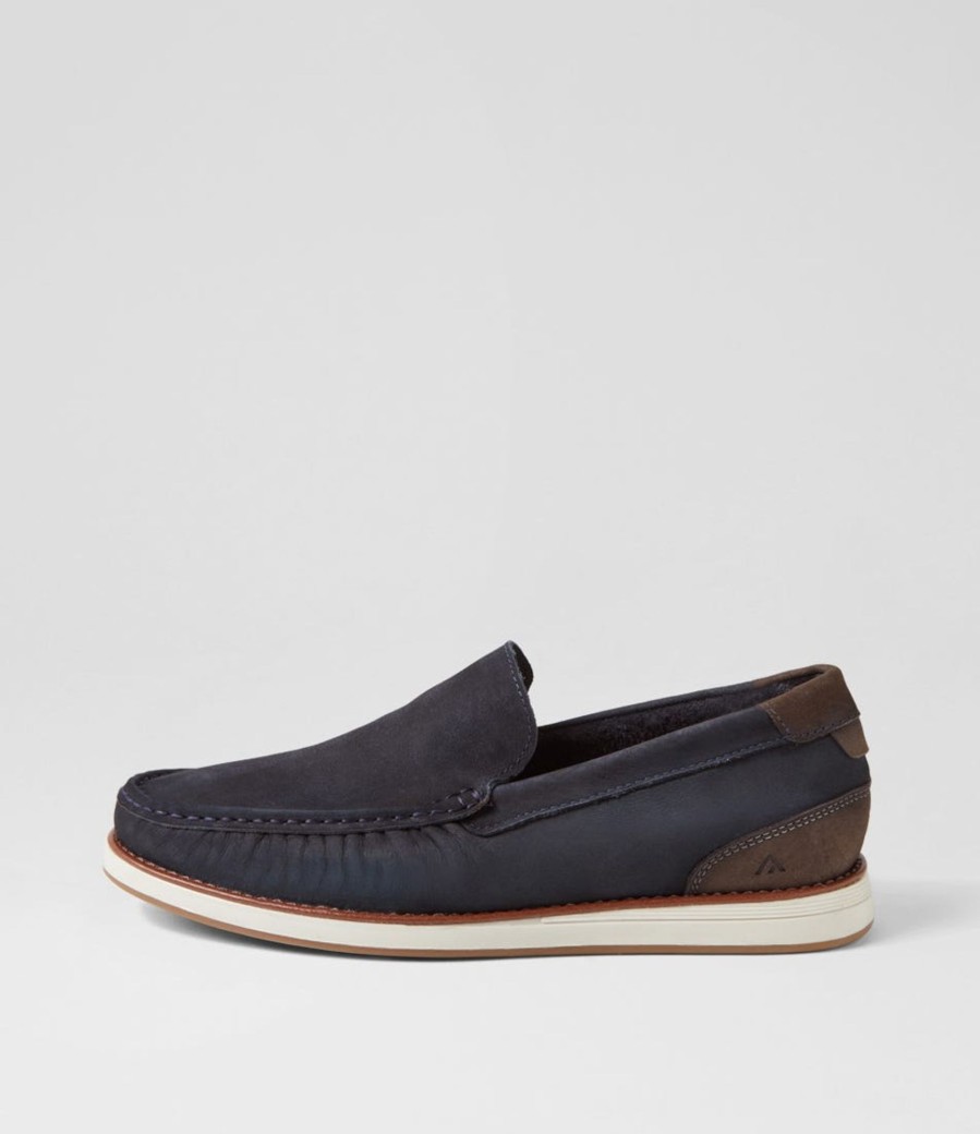 Men COLORADO  | Timex Navy Nubuck Flat Shoes